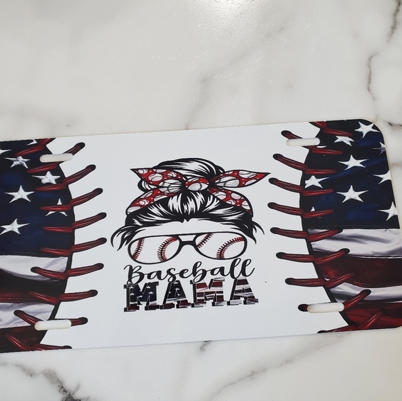 Baseball MAMA License Plate - Picture 5 of 5